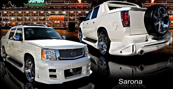 Custom Cadillac Escalade E.X.T.  Truck Body Kit (2002 - 2006) - $1750.00 (Manufacturer Sarona, Part #CD-009-KT)